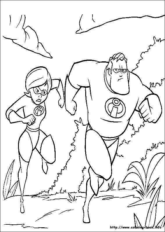 The Incredibles coloring picture